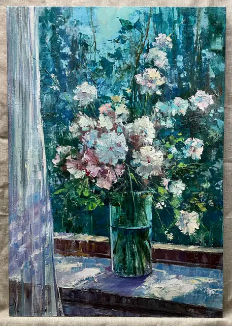 У окна, 67 x 95 см