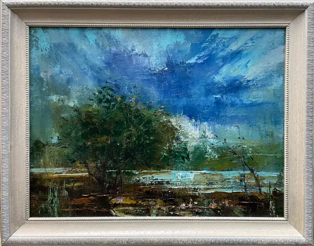 Дерево у воды, 60 x 45 см