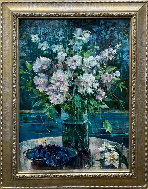 Нежные пионы, 50 x 70 см